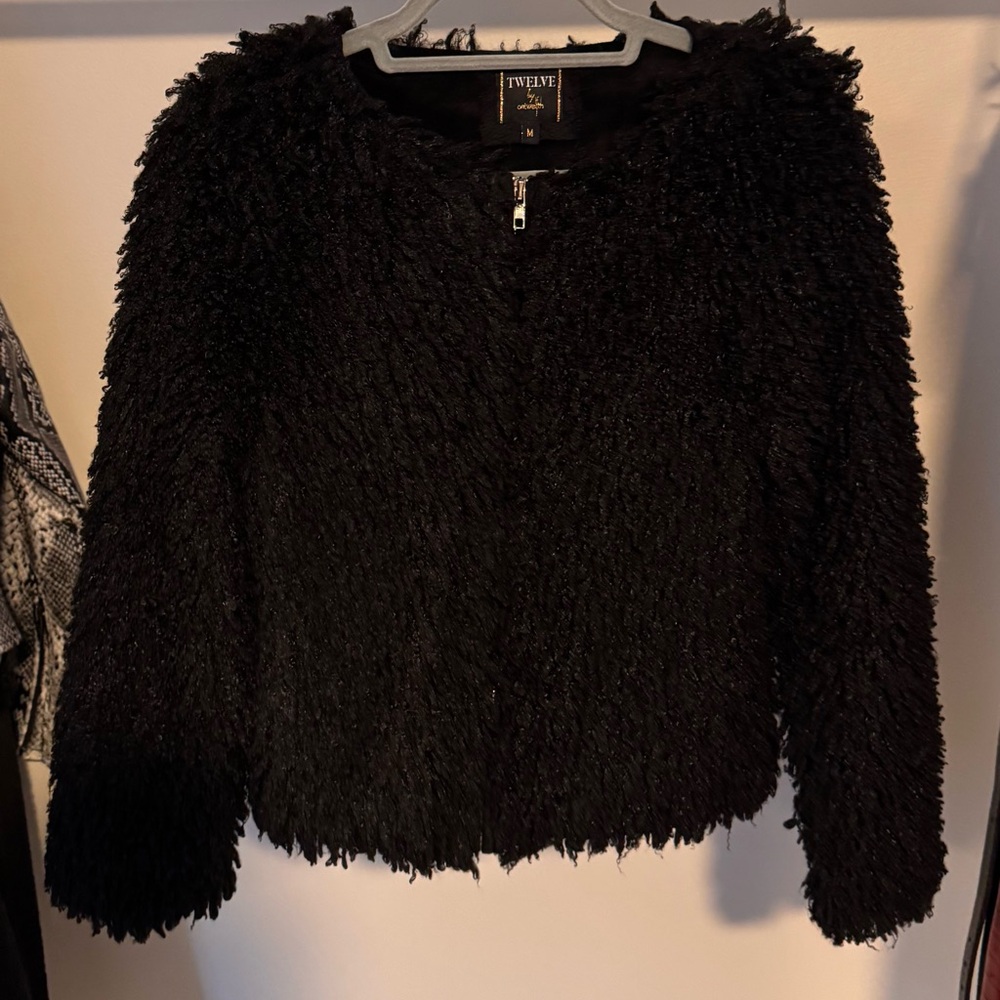 Black Faux Fur Jacket
